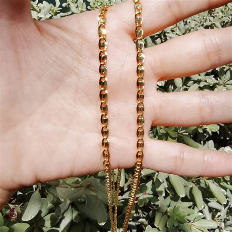 gucci link chain 24k